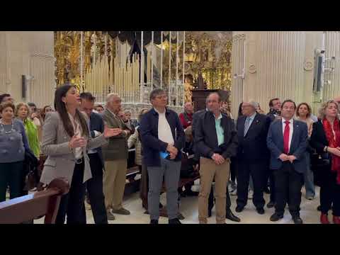 Saeta de Cristina Galán con motivo de la visita de diez internos a la Hermandad del Amor