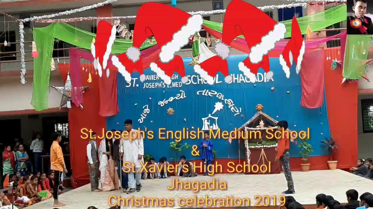 St.Joseph's English Medium School & St.Xavier's High School Jhagadia Christmas celebration 2019