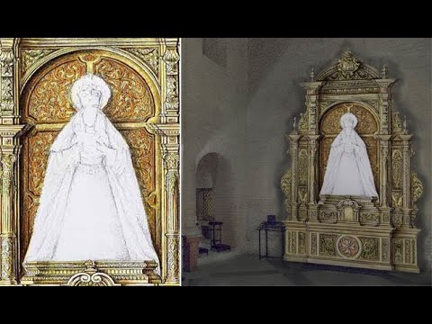 Asi avanzan los trabajos del nuevo retablo de María Santísima Madre de los Desamparados.