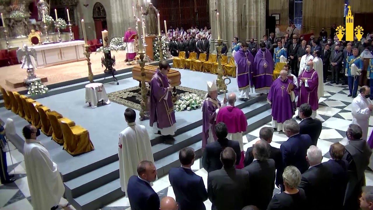 Misa Exequial D. Monseñor Fray Carlos Amigo Vallejo . Preside D. José Ángel Saiz Meneses