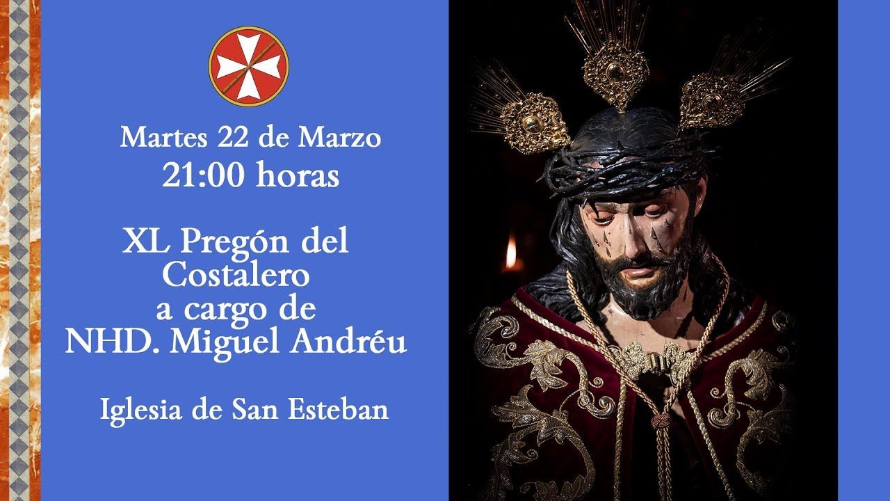 XL Pregón del Costalero. 22 de Marzo de 2022.