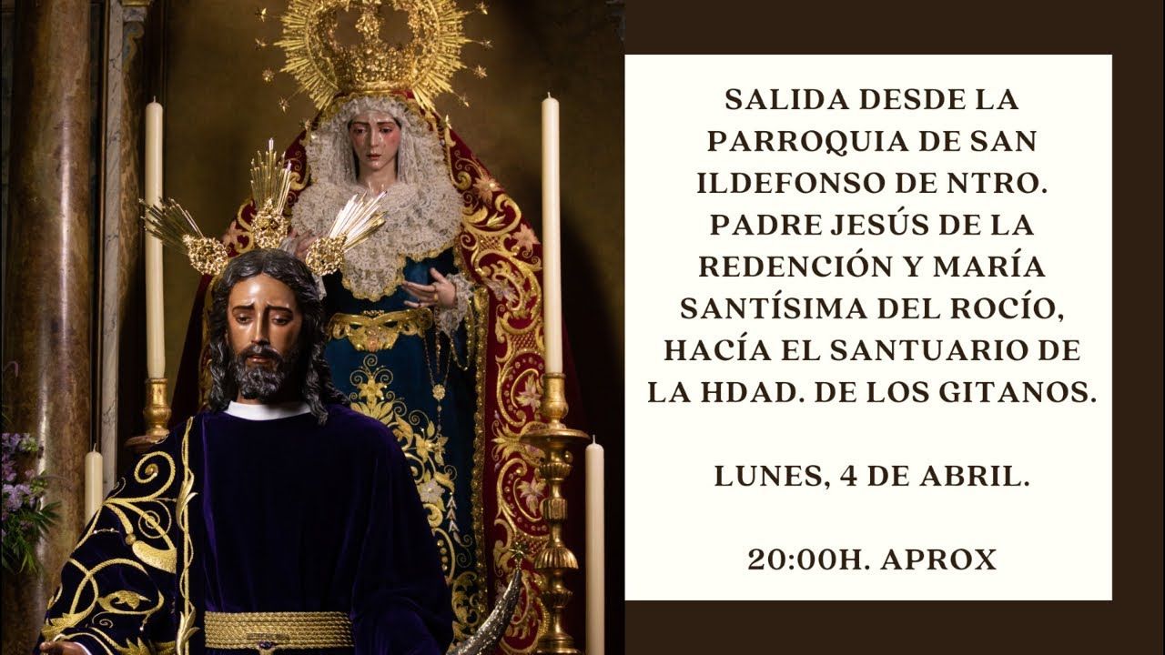 EN DIRECTO | Salida de nuestros Titulares hacia el Santuario de la Hdad. de Los Gitanos.
