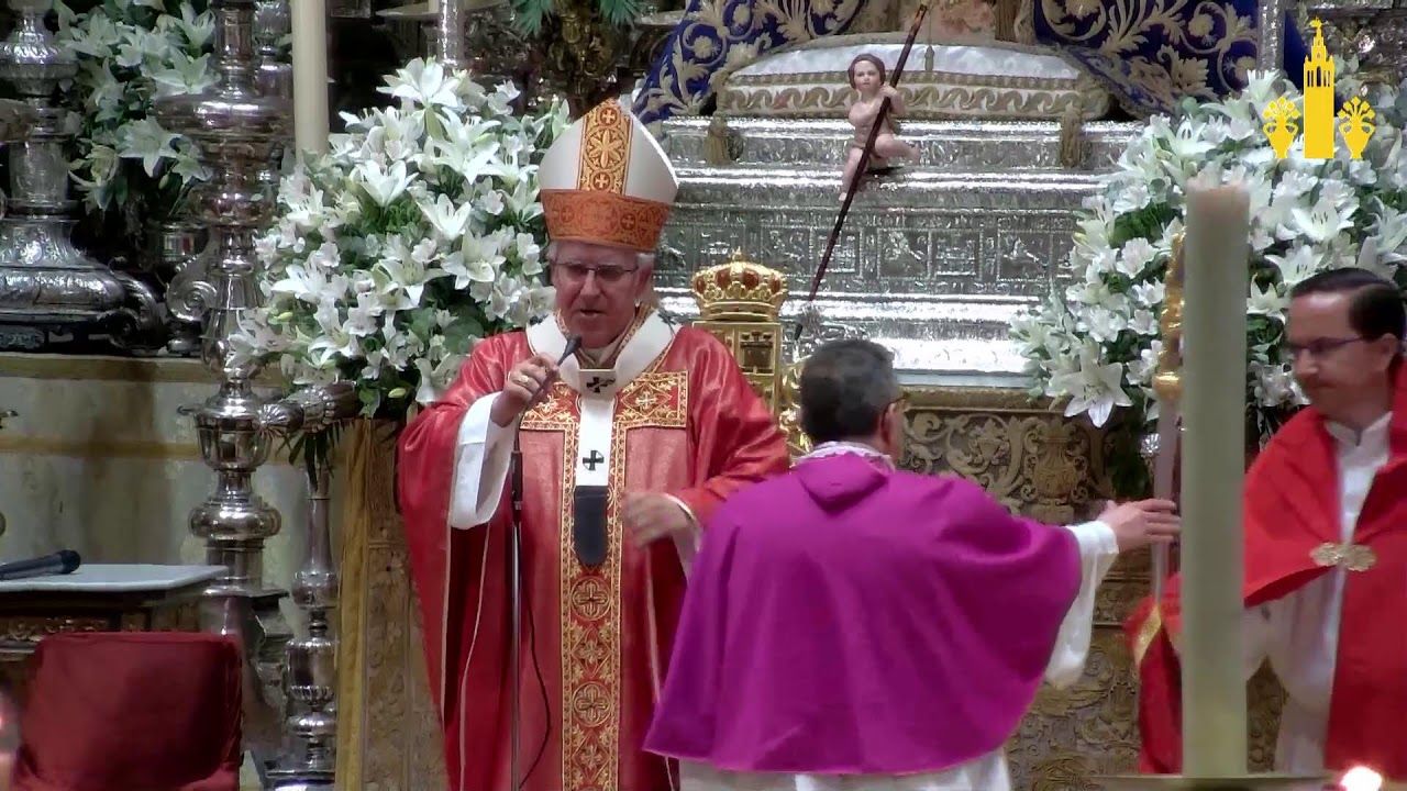 Novena a nuestra Señora De Los Reyes. Preside D. José Ángel Saiz Meneses Arzobispo De Sevilla.