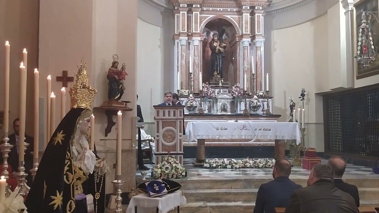 PALABRAS DE ISRAEL CORNEJO EN LA BENDICIÓN DE SU IMAGEN MARÍA STMA. DEL MAYOR DOLOR DE MOTRIL