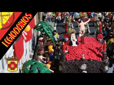 Semana Santa Playmobil 2019 - Legión - Salida Caridad - Compas San Francisco - Calle Feria