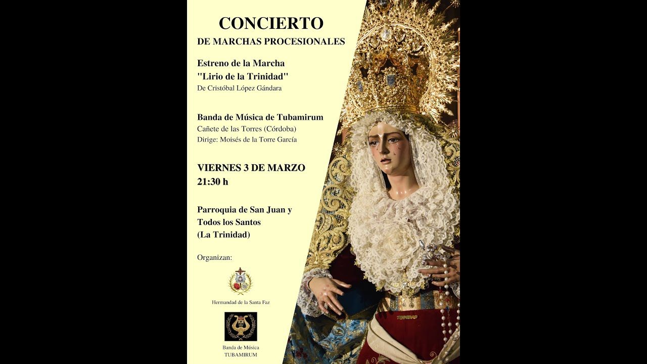 Estreno de la marcha "Lirio de la Trinidad".