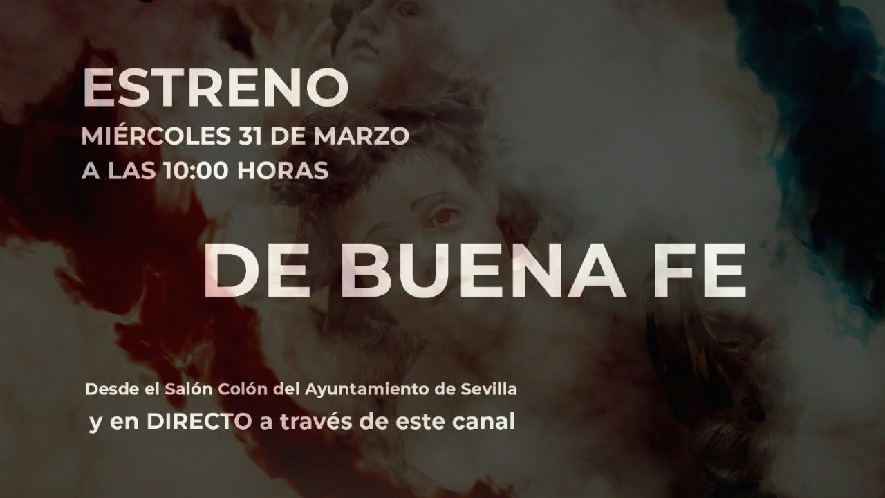 Presentación de la obra musical "DE BUENA FE" desde el Salón Colón del Ayuntamiento de Sevilla