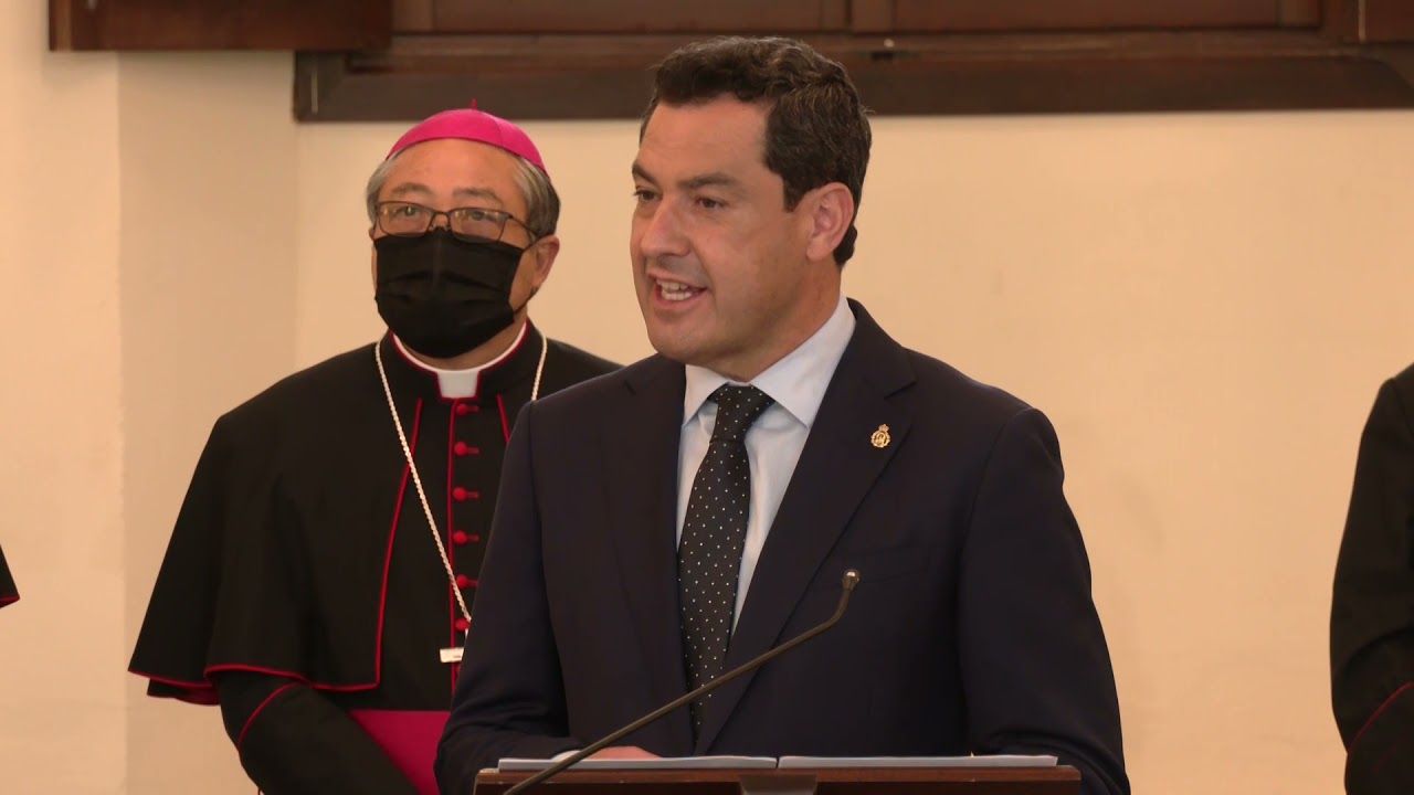 Juanma Moreno habla en Córdoba sobre la exposición internacional sobre el mundo cristiano  
