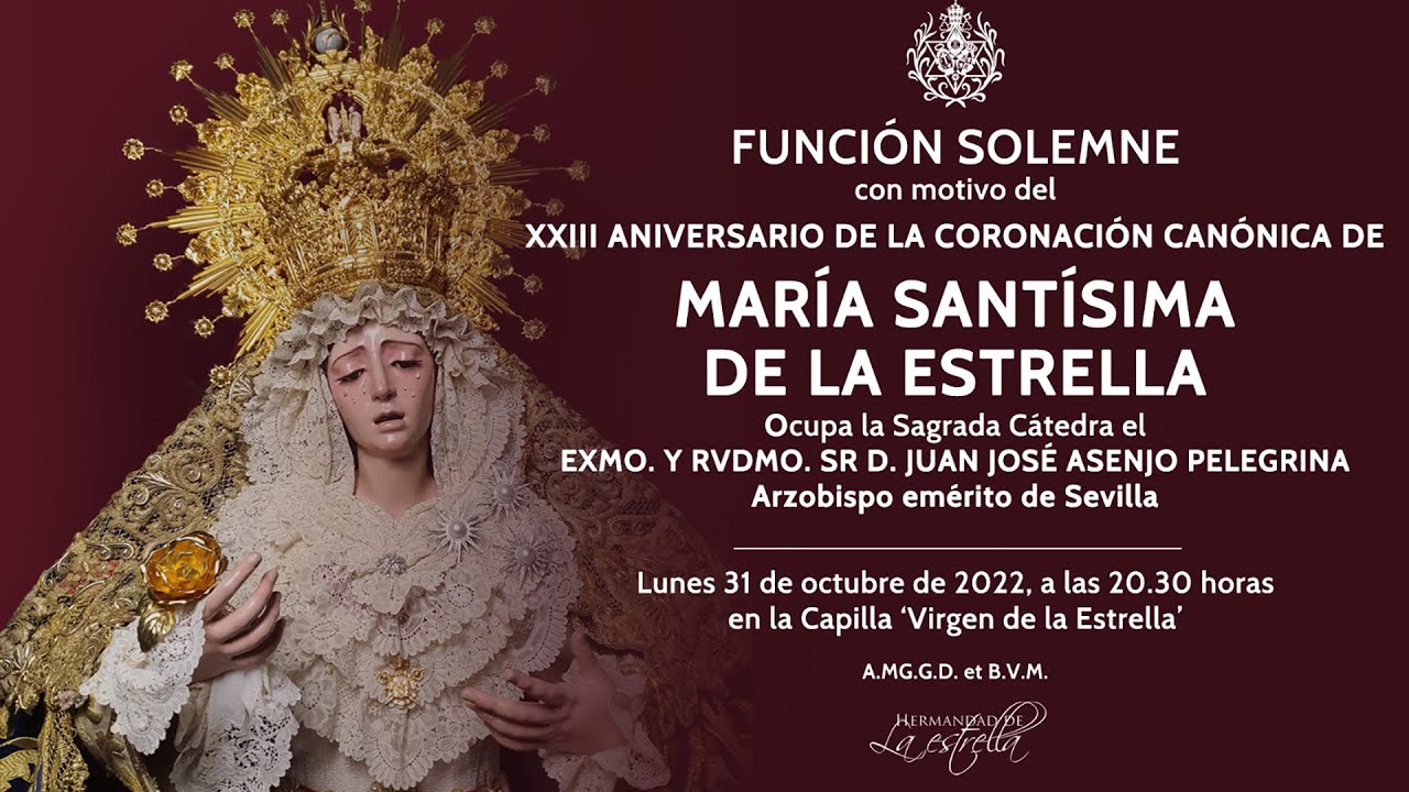 Función por el XXIII aniversario de la Coronación Canónica de María Santísima de la Estrella