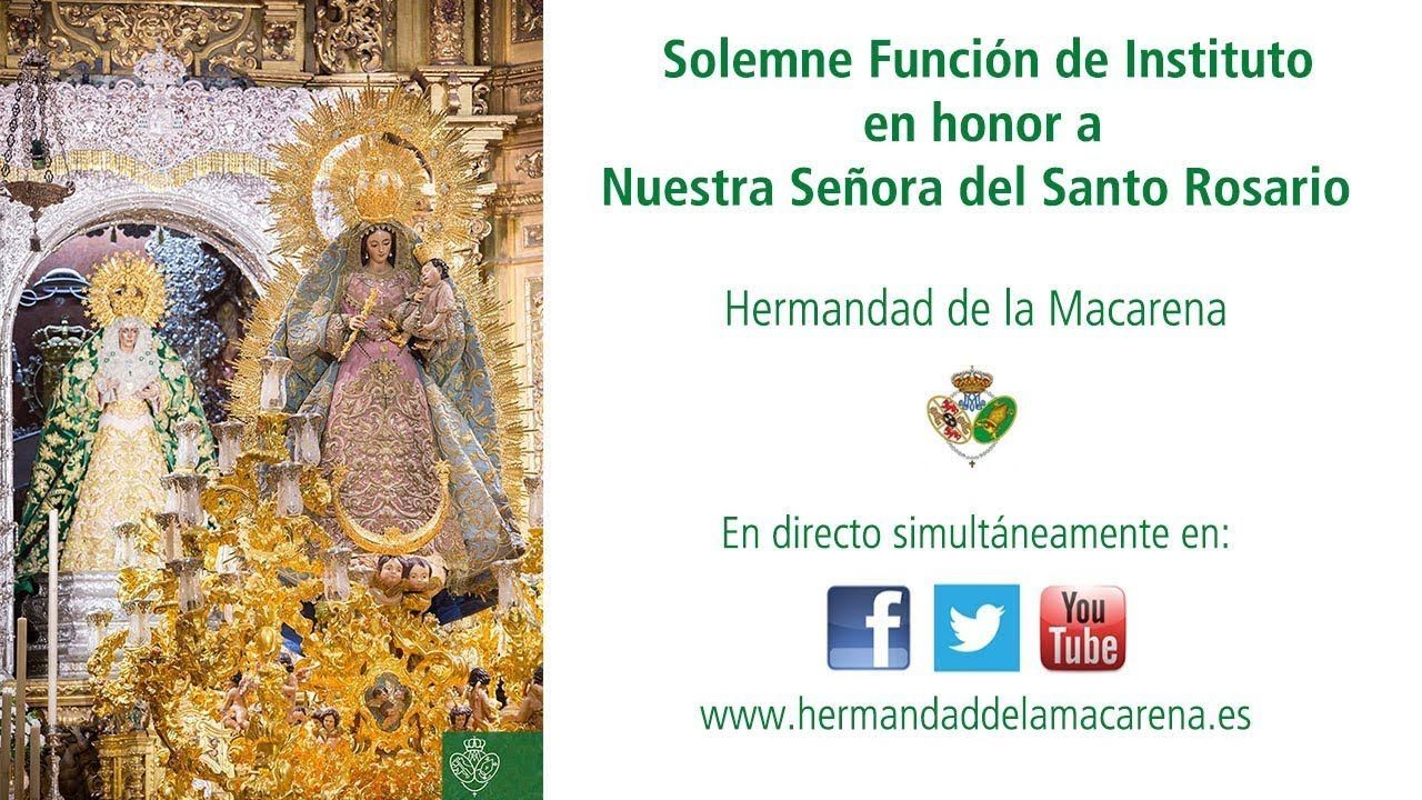Solemne Función Principal de Instituto en honor a Nuestra Señora del Santo Rosario