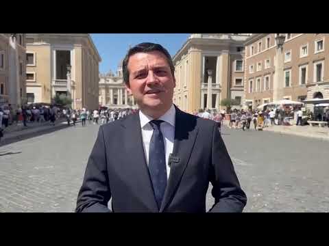 El alcalde de Córdoba, José María Bellido, en Roma tras visitar al Papa