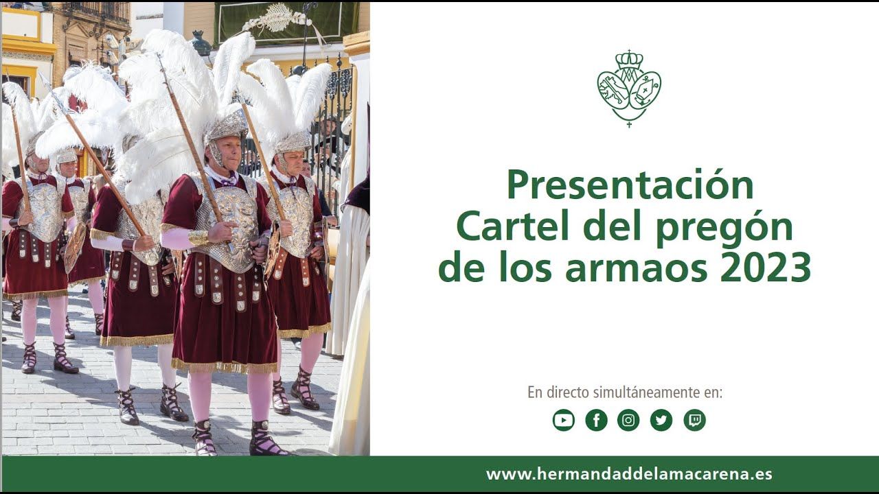 Presentación Cartel del Pregón de los armaos 2023